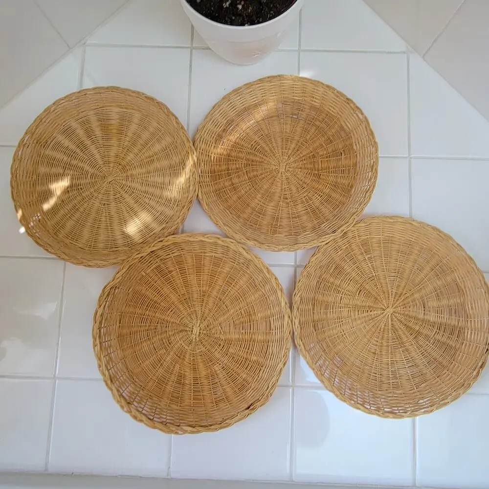 Set of 4 Baskets for Wall Hanging or to Hold Paper Plates